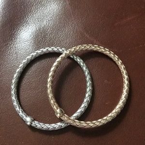 ROBERTO Coin bracelets 1 silver & 1 gold